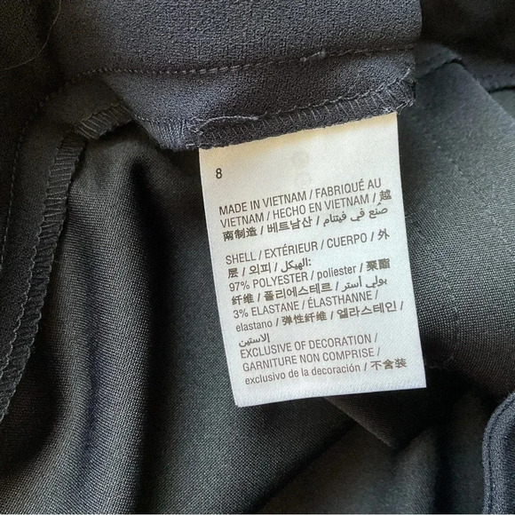 Bar III Tuxedo Stripe Pull On Pants Size 4 - Picture 4 of 6